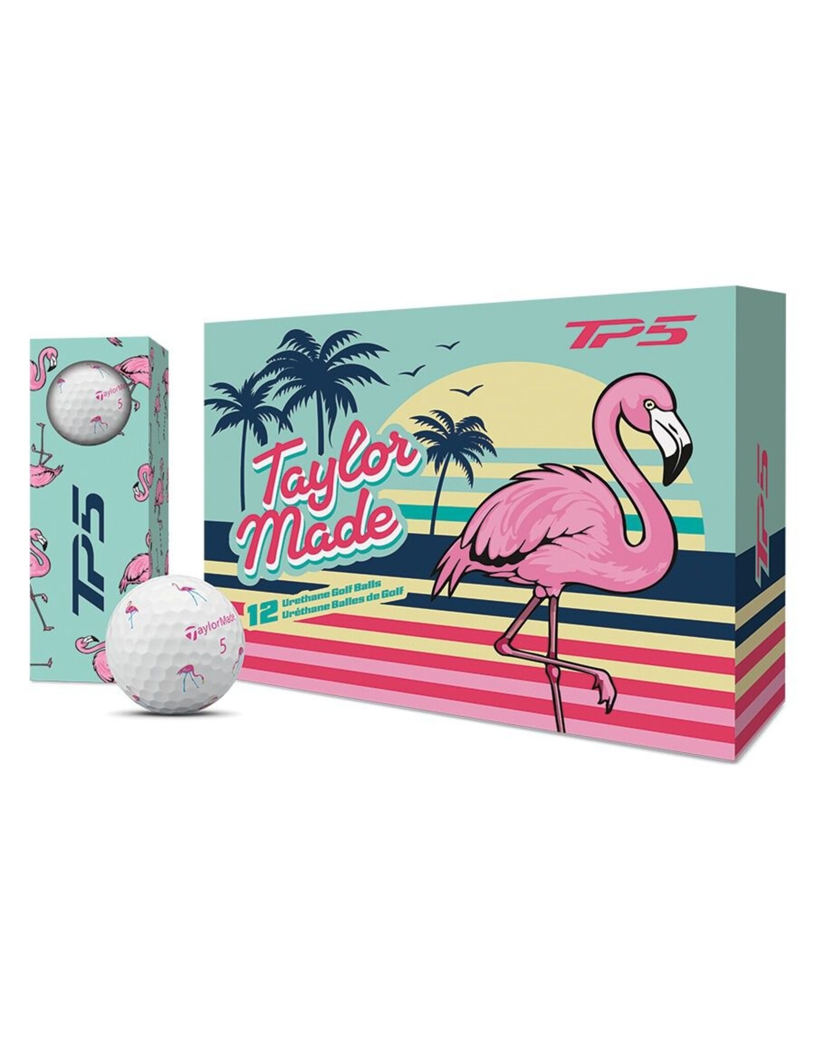 TaylorMade TaylorMade TP5/TP5x pix Flamingo Golf Balls Dozen