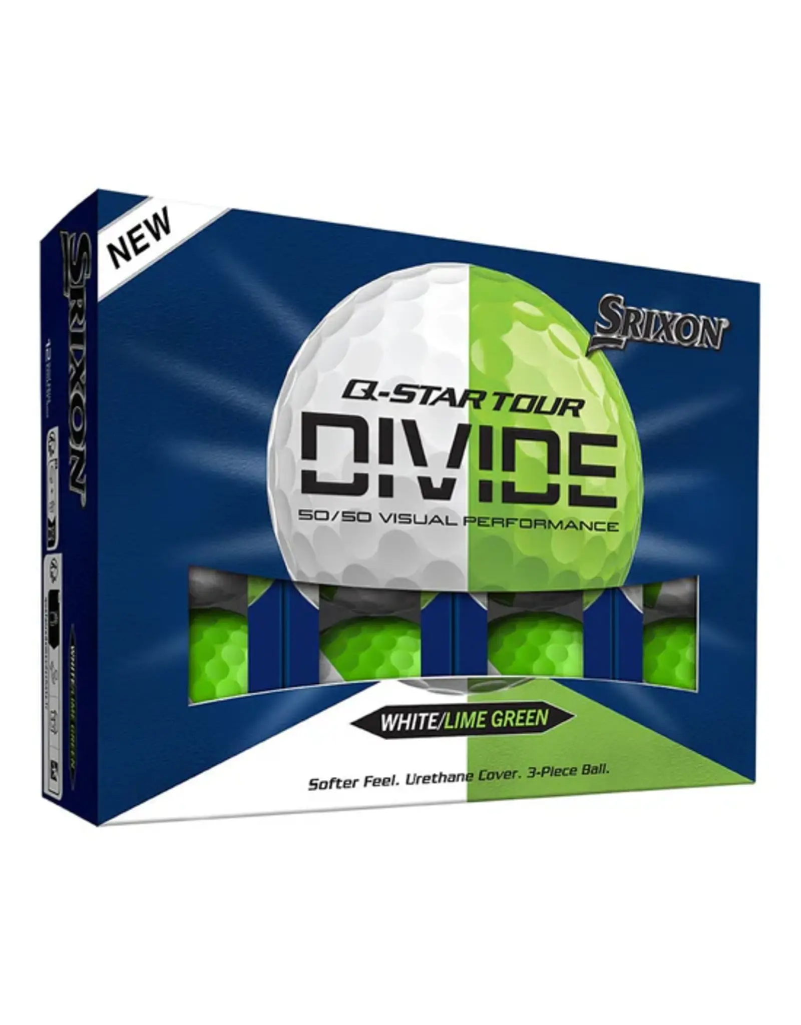 Srixon Q-Star Tour Divide Dozen - White/Green