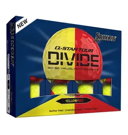Srixon Q-Star Tour Divide Dozen - Yellow/Red