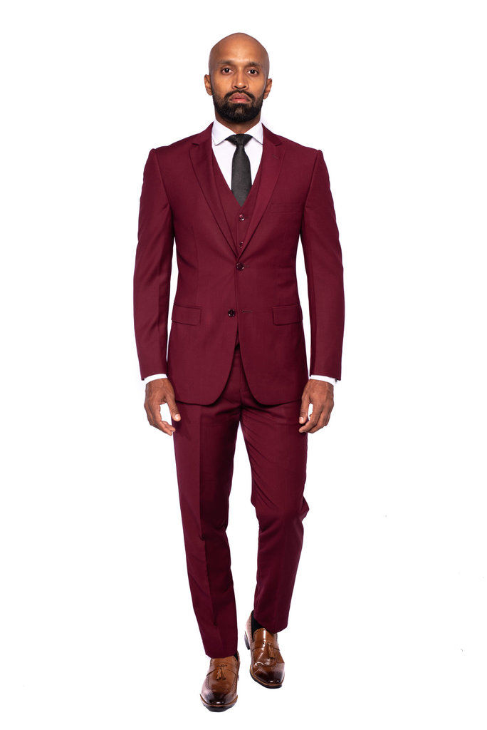 Ecliff Elie Royal Burgundy Signature Suit