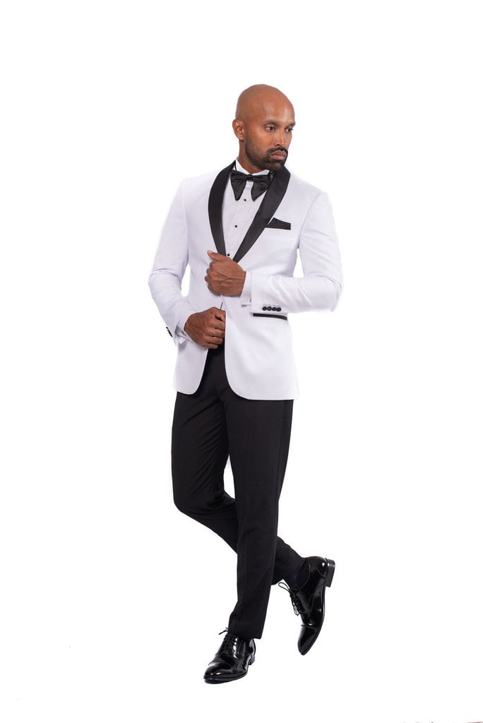 Ecliff Elie Luxury White Tuxedo