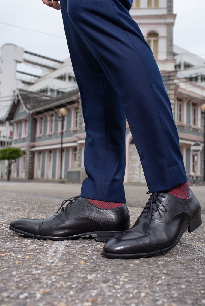 Ecliff Elie Makeda Cap-Toe Oxfords Black