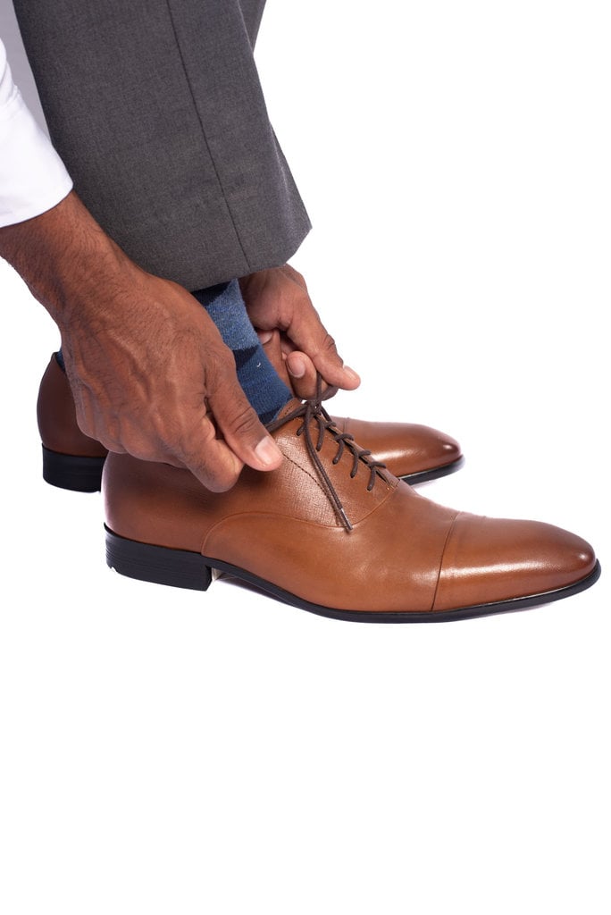 Ecliff Elie Makeda Cap-Toe Oxfords Tan