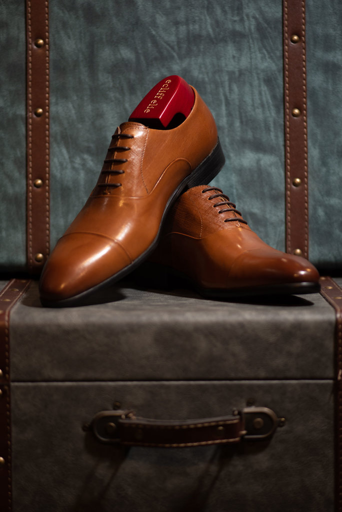 Ecliff Elie Makeda Cap-Toe Oxfords Tan