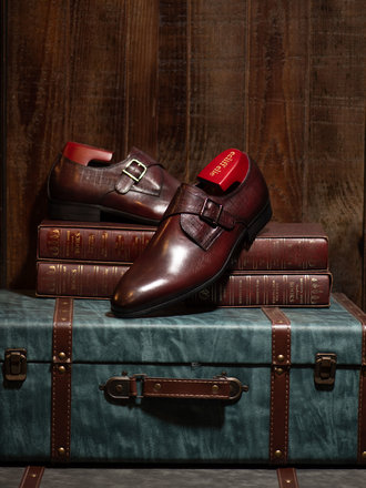 Ecliff Elie Amaris Monk Strap Ox Blood