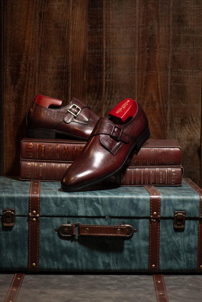 Ecliff Elie Amaris Monk Strap Ox Blood