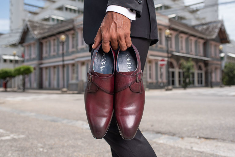 Ecliff Elie Amaris Monk Strap Ox Blood