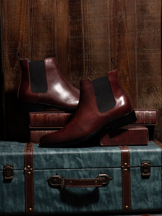 Ecliff Elie Josiah Chelsea Boots Ox Blood