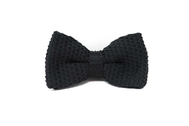 Ecliff Elie Knitted Black  Bow Tie