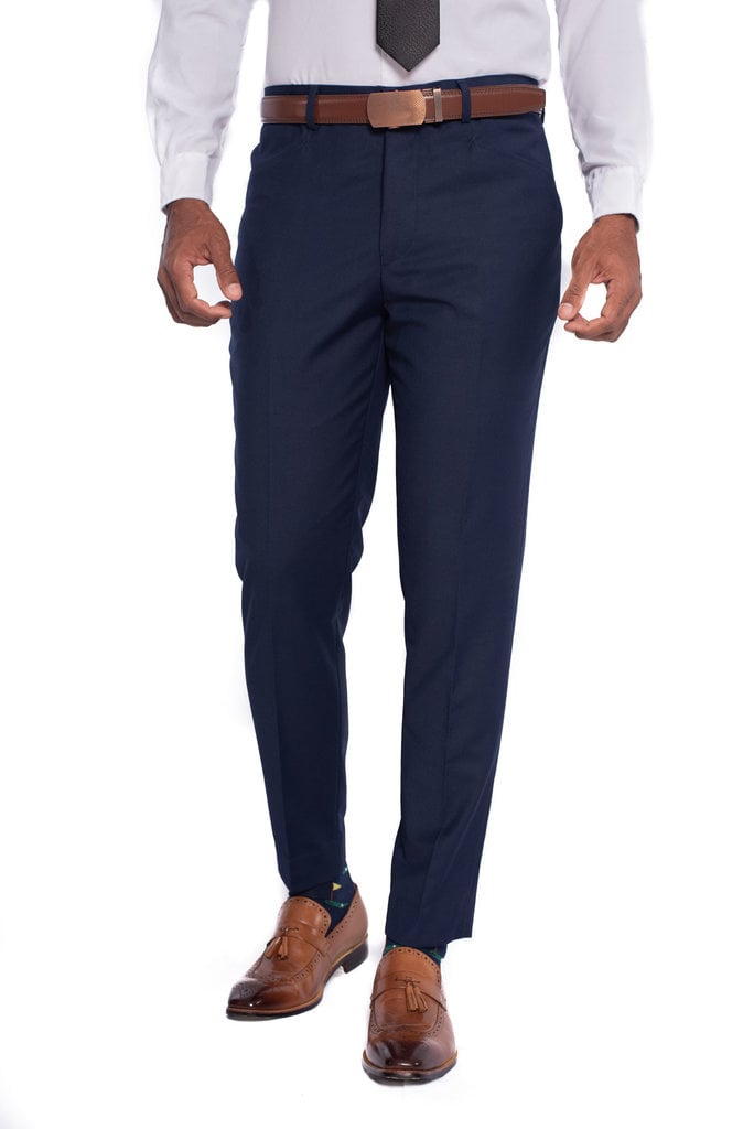 Ecliff Elie Zenith Trousers In Navy Blue