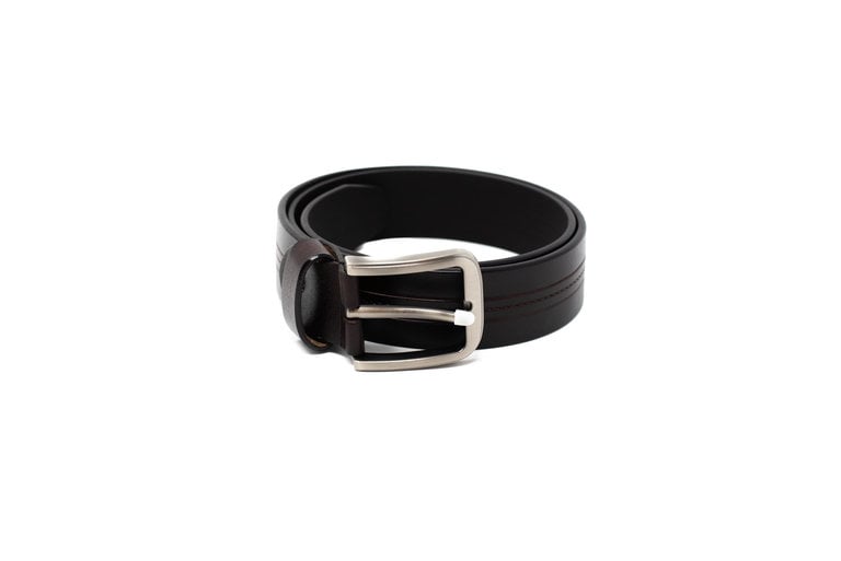 Ecliff Elie Dark Brown Leather Belt