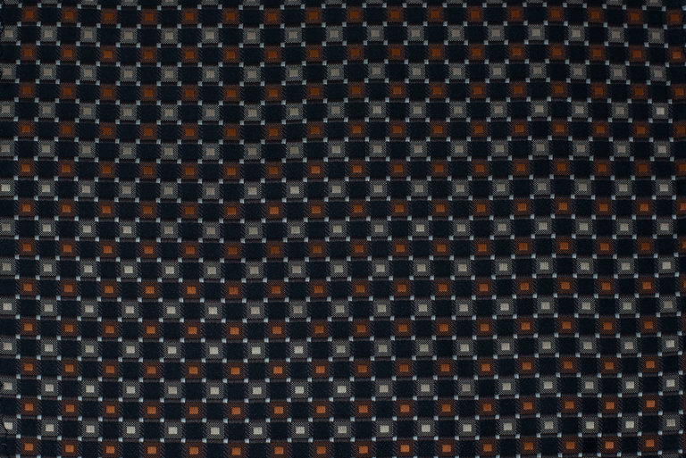 Ecliff Elie Sheen Finish Brown and Black Checkered Pocket Square