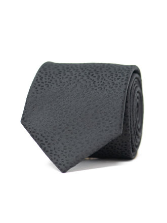 Ecliff Elie Flower Sheen Finish Midnight Black Floral Tie