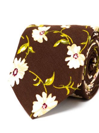 Ecliff Elie Cotton Marguerite Brown Tie
