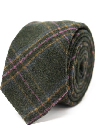 Ecliff Elie Wool Green Glenurquhart Tie