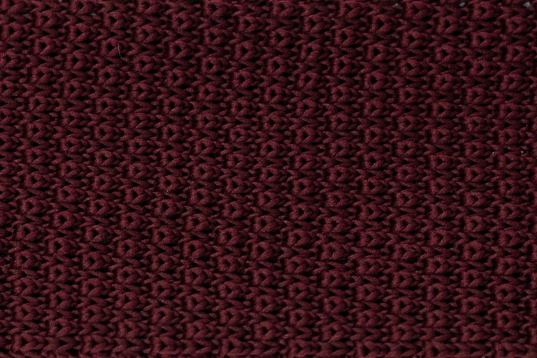 Ecliff Elie Knitted Solid Maroon Tie