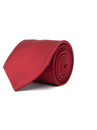 Ecliff Elie Sheen Finish Solid Crimson Tie