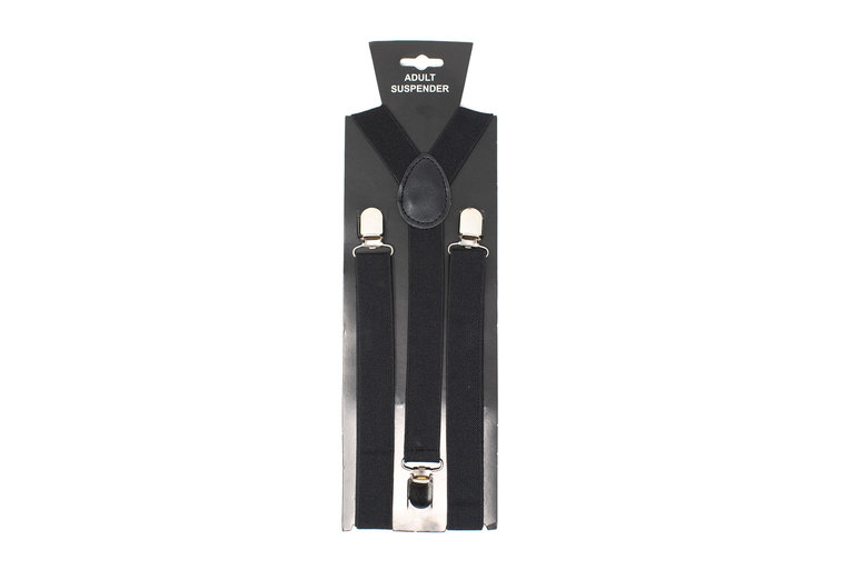 Ecliff Elie Solid Black Suspender
