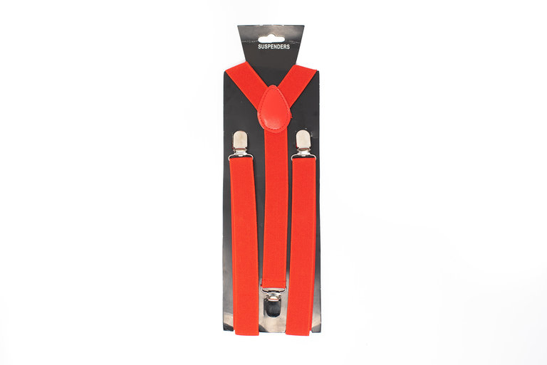 Ecliff Elie Solid Red Suspender