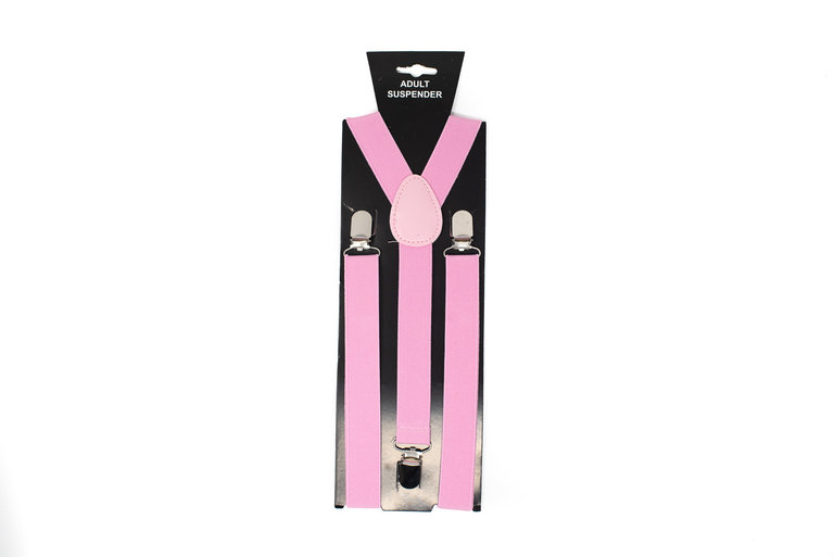 Ecliff Elie Solid Pink Suspender