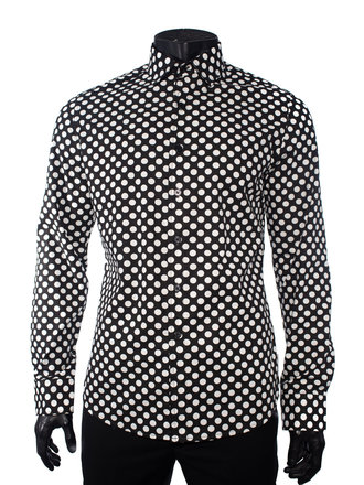 Ecliff Elie Cotton Polka Dot Shirt