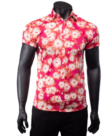 Ecliff Elie Stretch Cotton Ivory Twirl Shirt