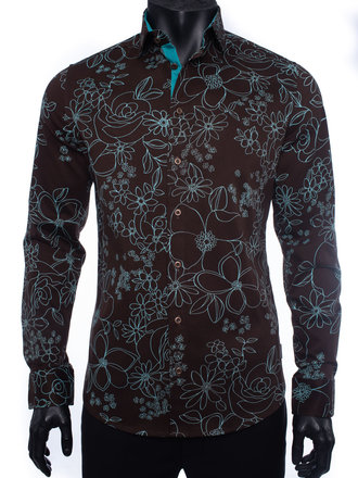 Ecliff Elie Stretch Cotton Blue Denim Shirt