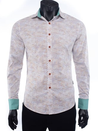Ecliff Elie Corporate Brown Shape Shirt