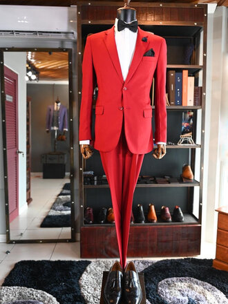Ecliff Elie Garnet Red  Trouser 60