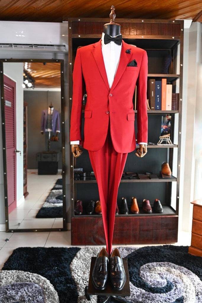 Ecliff Elie Garnet Red Blazer 60