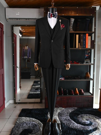 Ecliff Elie Executive Power Black Suit 58