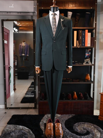 Ecliff Elie Emerald Green Blazer 58