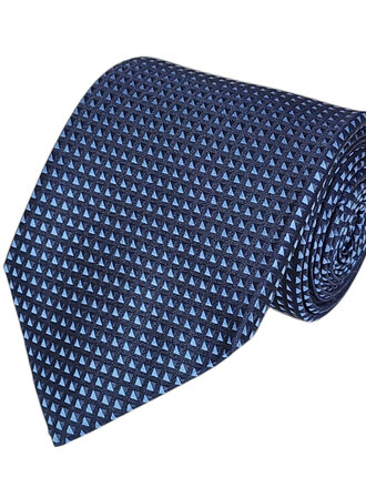 Ecliff Elie SKY BLUE, ROYAL BLUE ON NAVY CONSERVATIVE PRINTED DESIGN TIE