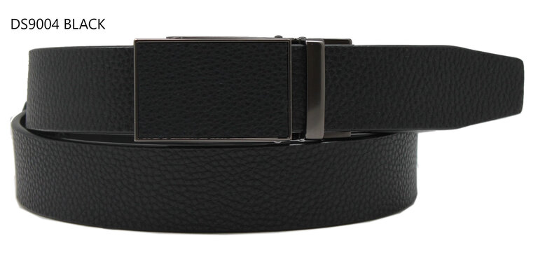 Ecliff Elie Rigid Black Leather Belt (Rigid Black Buckle)