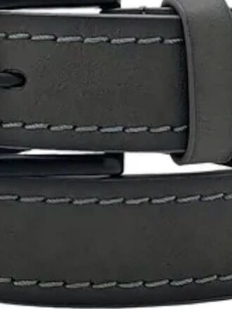 Ecliff Elie Casual Grey Leather Belt L