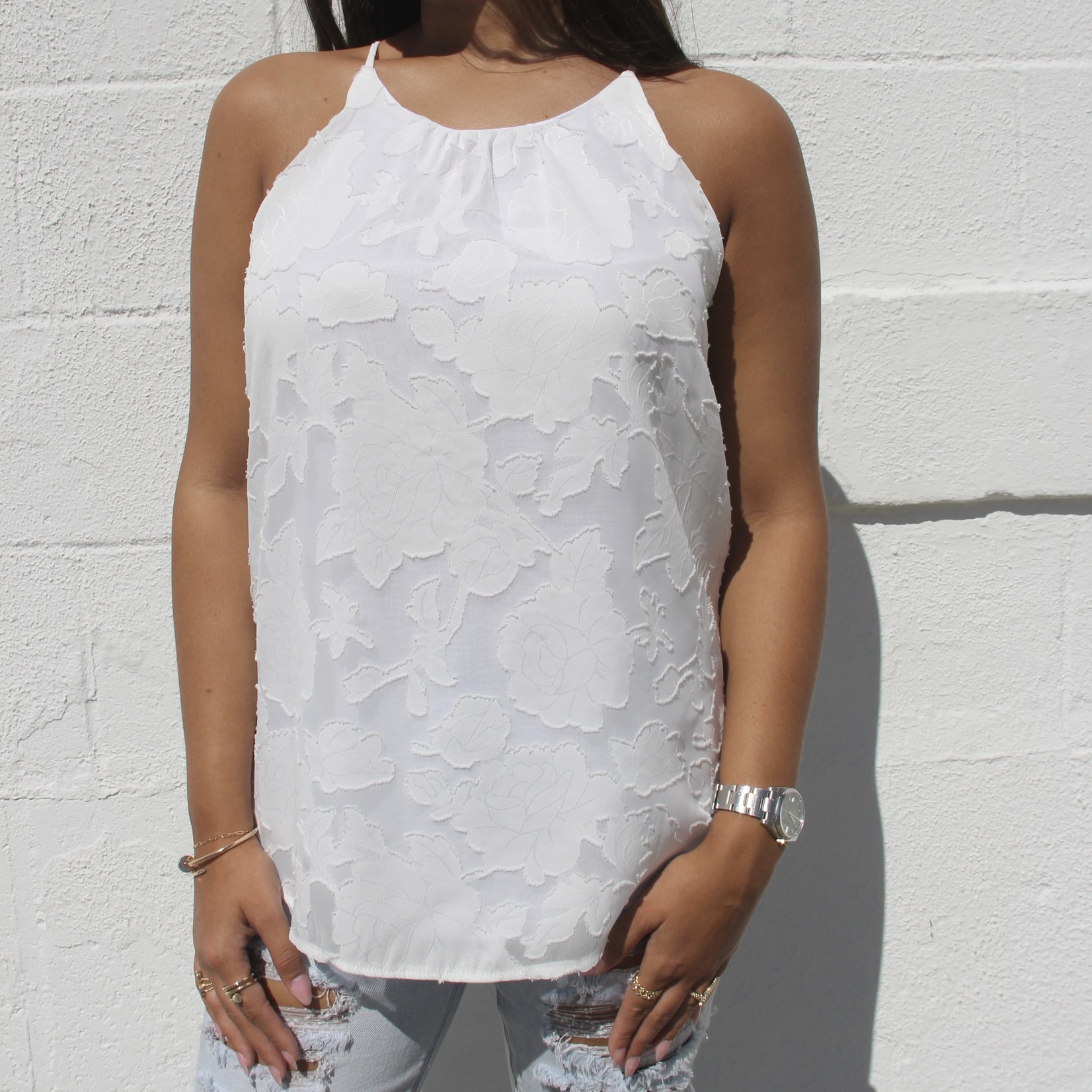 Double Layer Floral Cami