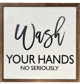 "Wash Your Hands Bathroom" Wall Art