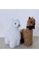 5” Bride and Groom Wedding Baby Alpaca Plush Set