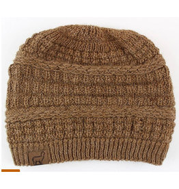 Textured Alpaca Slouch Beanie Hat