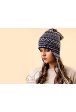 Navy Innsbruck Alpaca Hat with Ear Flaps - Adult