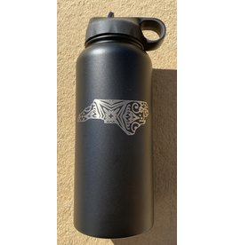 32 oz. Black Water Bottle - NC