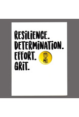 Greeting Card - "Resilience. Determination. Effort. Grit."