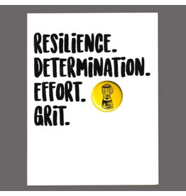 Greeting Card - "Resilience. Determination. Effort. Grit."