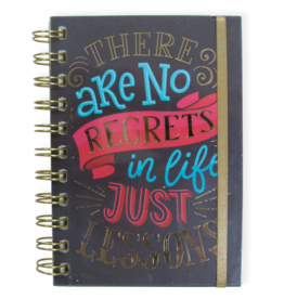 No Regrets Wire Notebook with Band