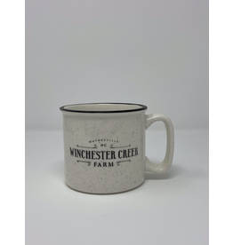 18 oz. Winchester Creek Farm Ceramic Camper Mug White & Black