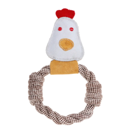 Country Tails Rope Dog Toy - Chicken