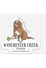 WCF Branded Stickers Sam the Farm Greeter Vinyl Sticker