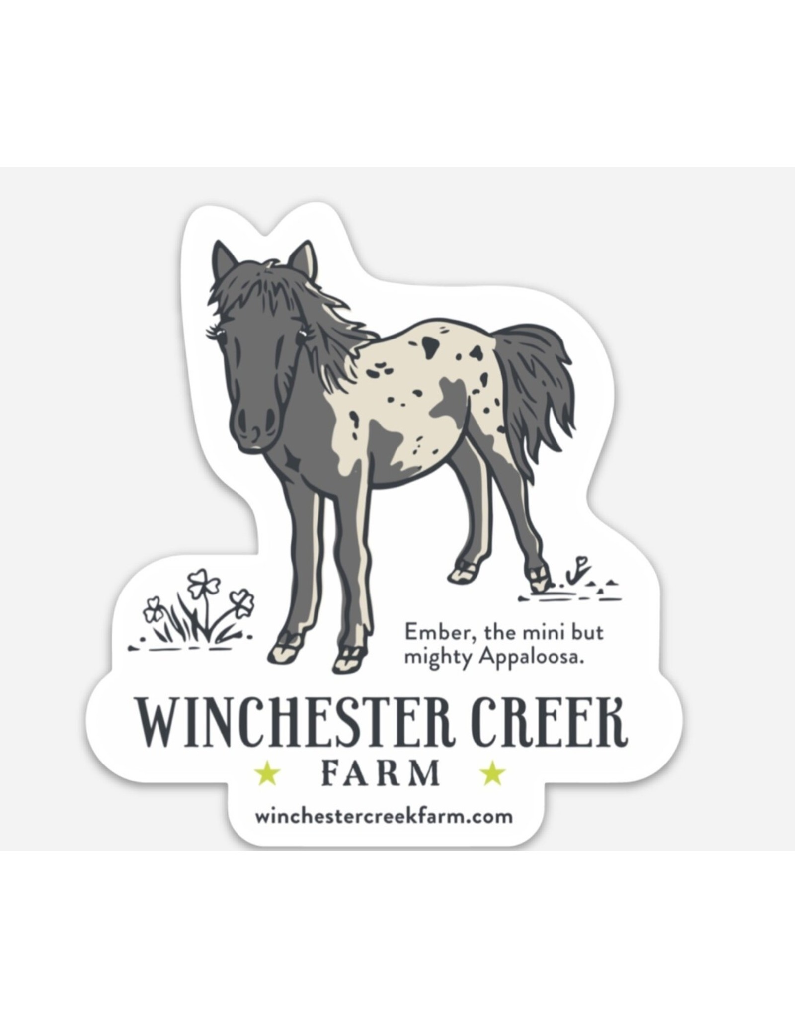 WCF Branded Stickers Set of 5 - Winchester Creek Farm Vinyl Stickers