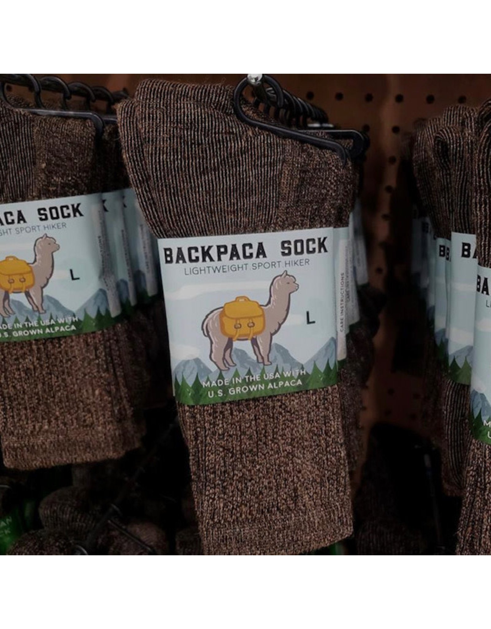 BACKPACA Medium Alpaca Sock- Lightweight  Sport Hiker