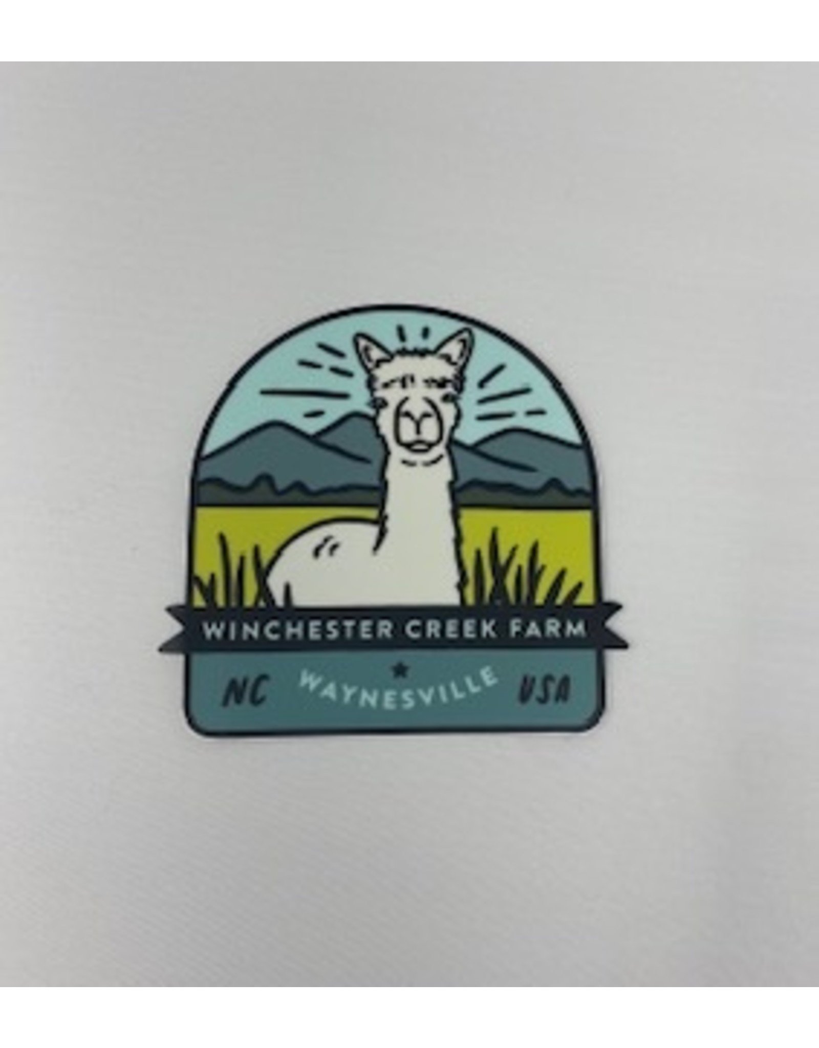 WCF Branded Stickers Alpaca WCF Farm Sticker